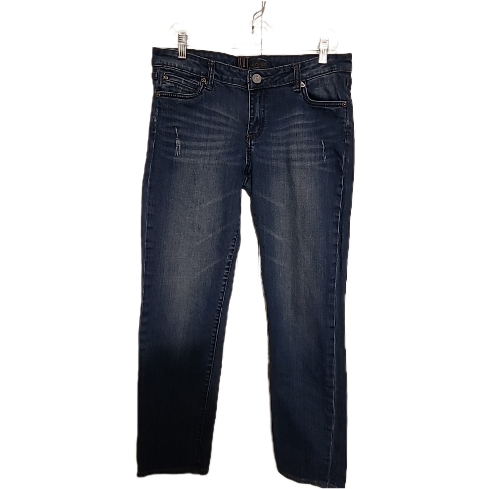 Kut From The Kloth Blue Dark Wash Jeans Size 8 EUC